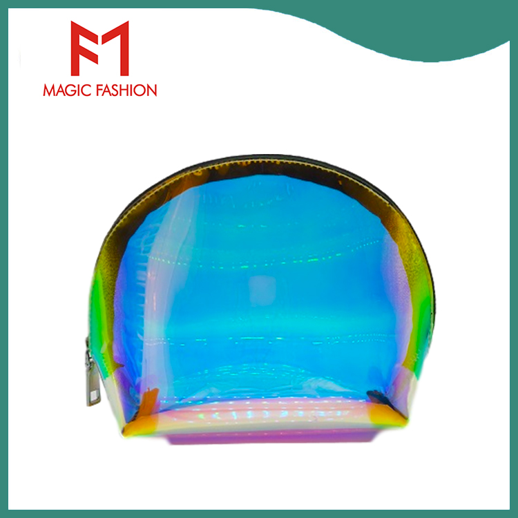 Hologram Shell Shape Clear Comsetic Bag