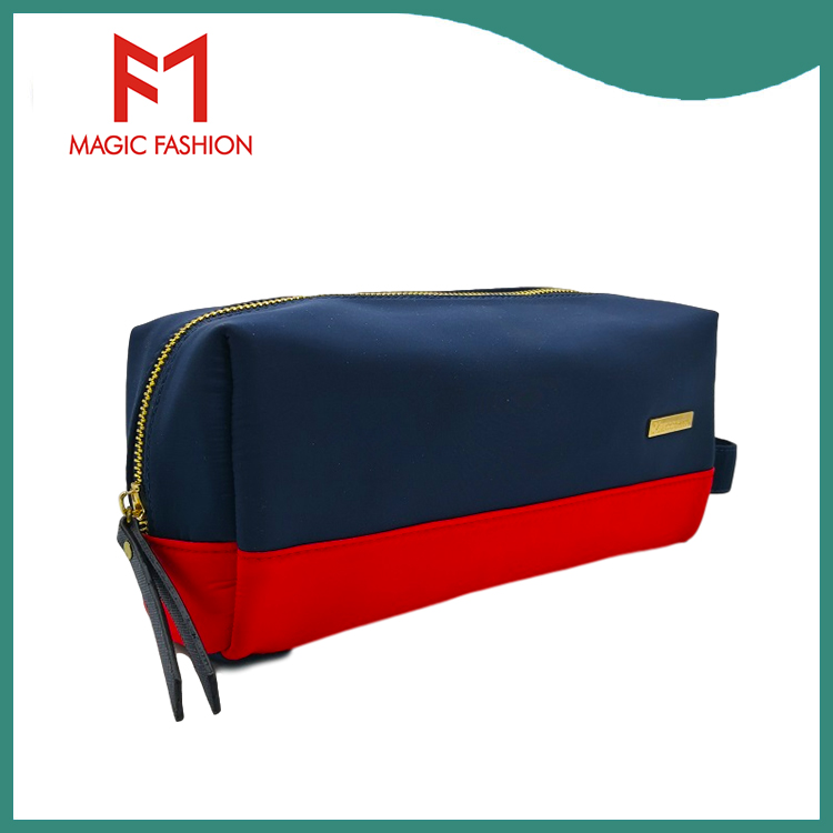 Two Colors Rectangular Cosmetic Bag